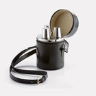 Black Bridle Leather Triple Bar Set Open Top View