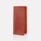 Tan Bridle Leather Slim Wallet Front View