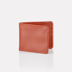 Tan Bridle Leather Billfold Wallet Front View