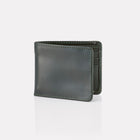 Green Bridle Leather Billfold Wallet Front View