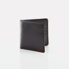 Black Bridle Leather Notecase Wallet Front View