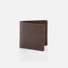 Dark Brown Brooklyn Leather Notecase Wallet Front View