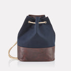 Navy Canvas Duffle Back front view