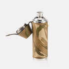MTP Camo Leather Hunter Flask Open View