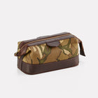 MTP Camo Leather Small Wash Bag Front/Side View