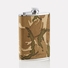 MTP Camo Leather 8oz Hip Flask