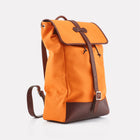 Orange Canvas Backpack Front View