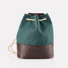 Green Canvas Duffle Bag front view