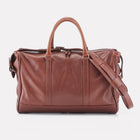 Brown Finsbury Leather Overnight Bag Front View