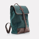 Green Canvas Backpack Front View