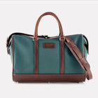 Green Canvas Overnight Bag Front View