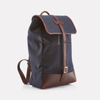 Navy Canvas Backpack Front View