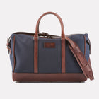 Navy Canvas Overnight Bag Front View 