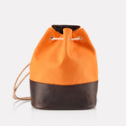 Orange Canvas Duffle Bag front view 